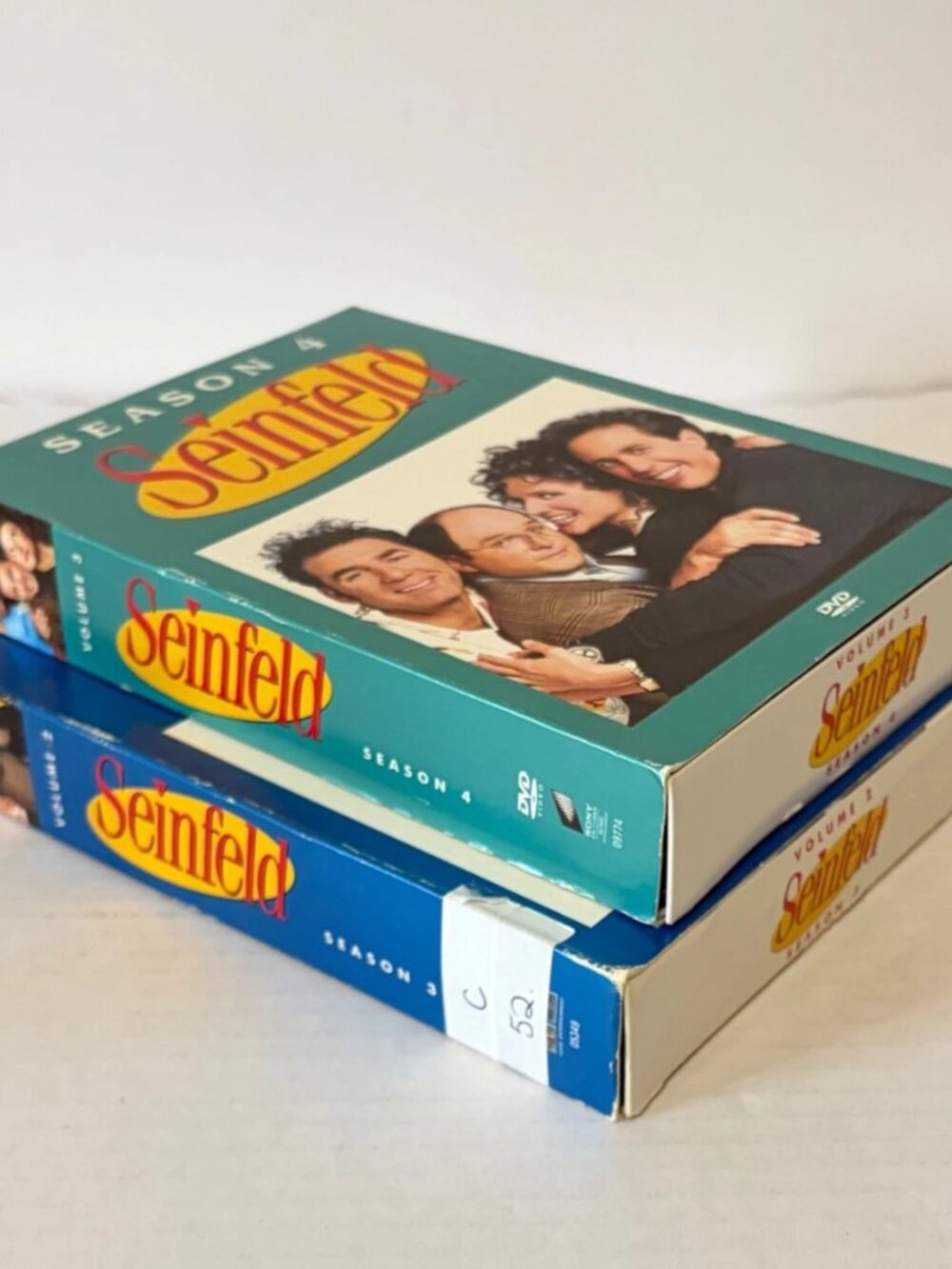 Seinfeld Complete Season 3 & 4 DVD Sets - Scratched but Plays